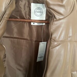 Stoosh Women's Tan Puff Vest